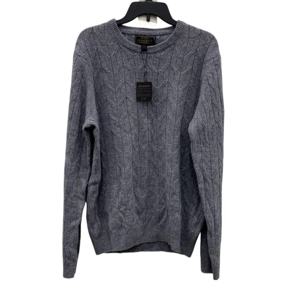 eBay Listing – J. S. A. Bank Reserve Men's Wool Blend Sweater‎ Size L NWT